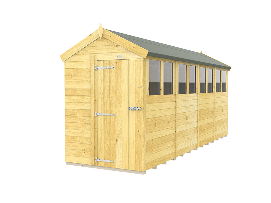 5ft x 16ft Apex Shed