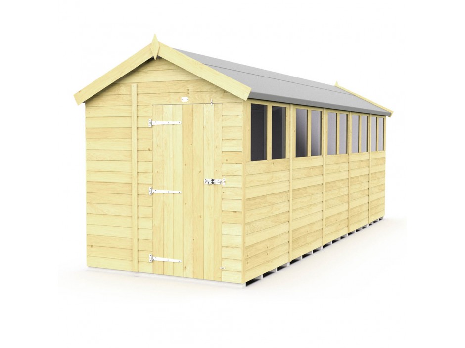 7ft x 20ft Apex Shed