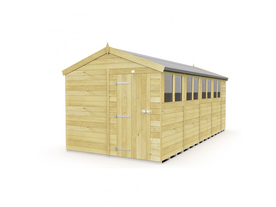 8ft x 19ft Apex Shed