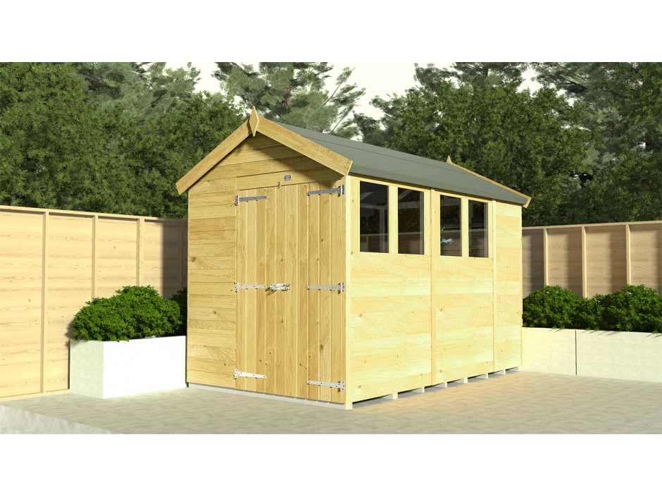 4ft x 8ft Apex Shed