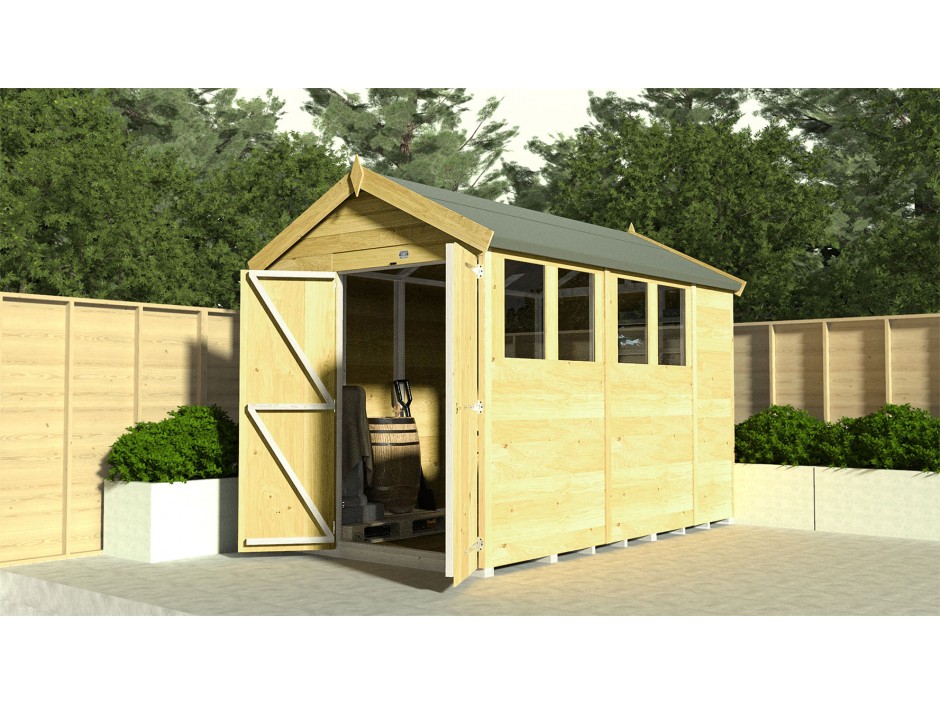 4ft x 9ft Apex Shed