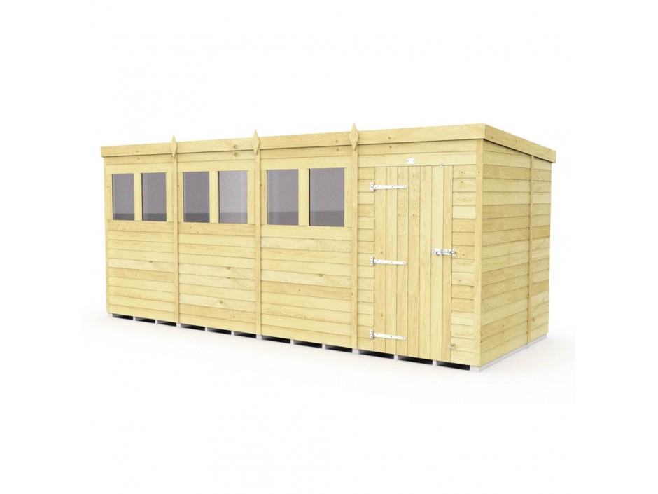 16ft x 6ft Pent Shed