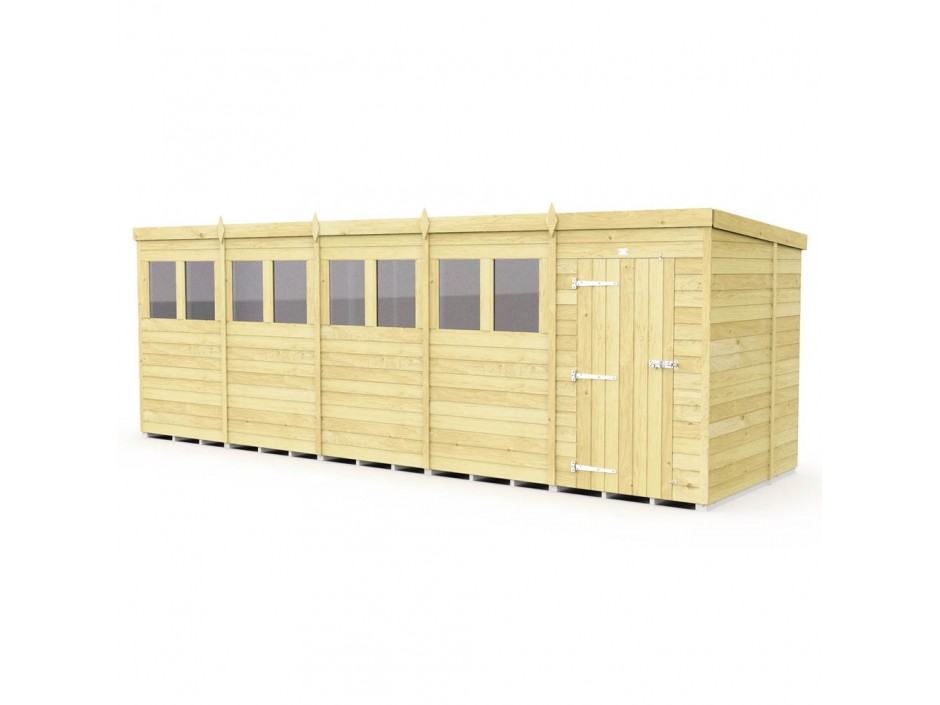 20ft x 6ft Pent Shed