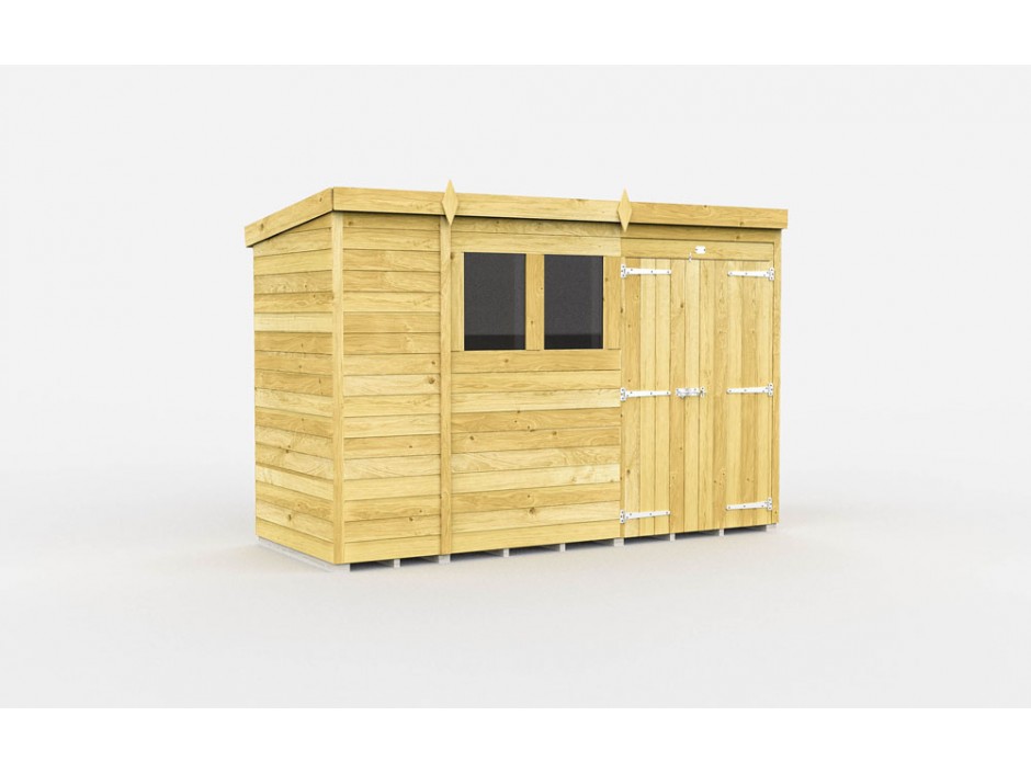 11ft x 4ft Pent Shed