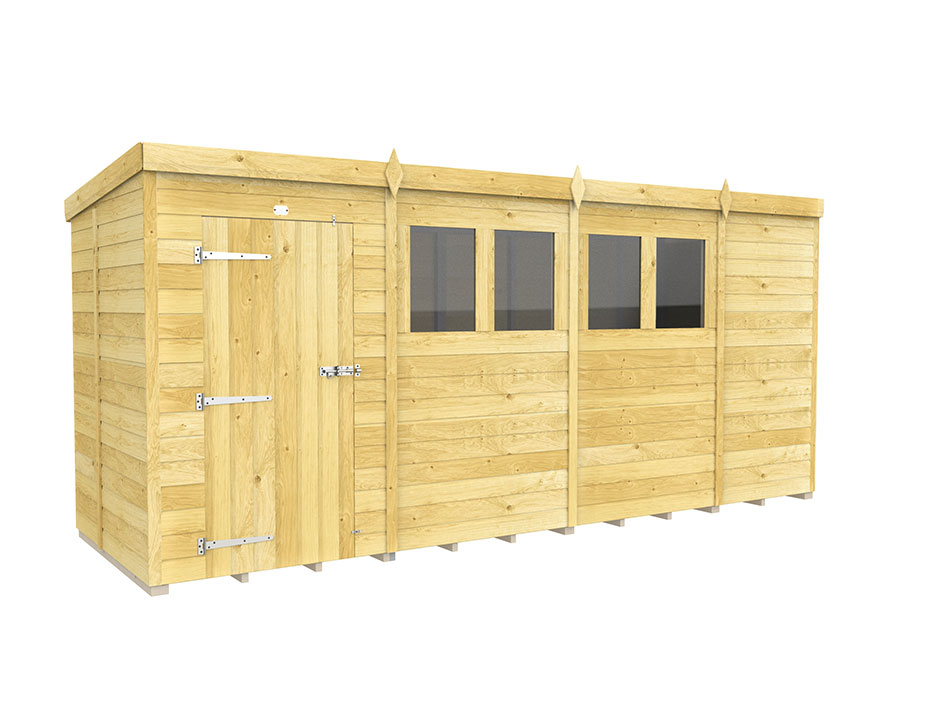 15ft x 5ft Pent Shed