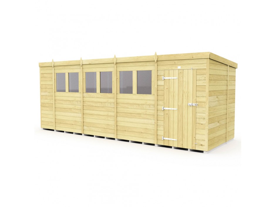 19ft x 7ft Pent Shed