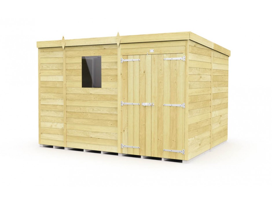 9ft x 8ft Pent Shed