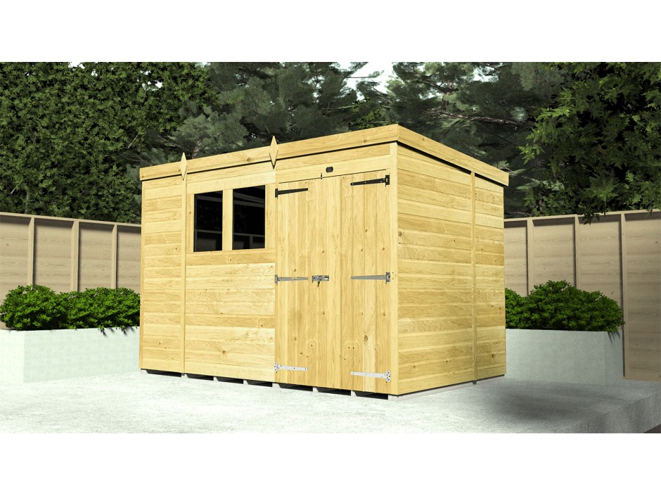 8ft x 4ft Pent Shed