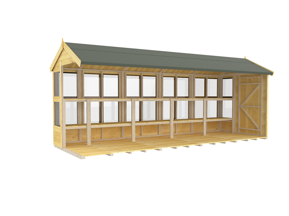 18ft x 6ft Apex Potting Shed