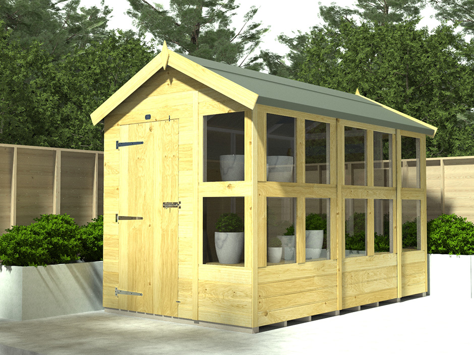 8ft x 6ft Apex Potting Shed