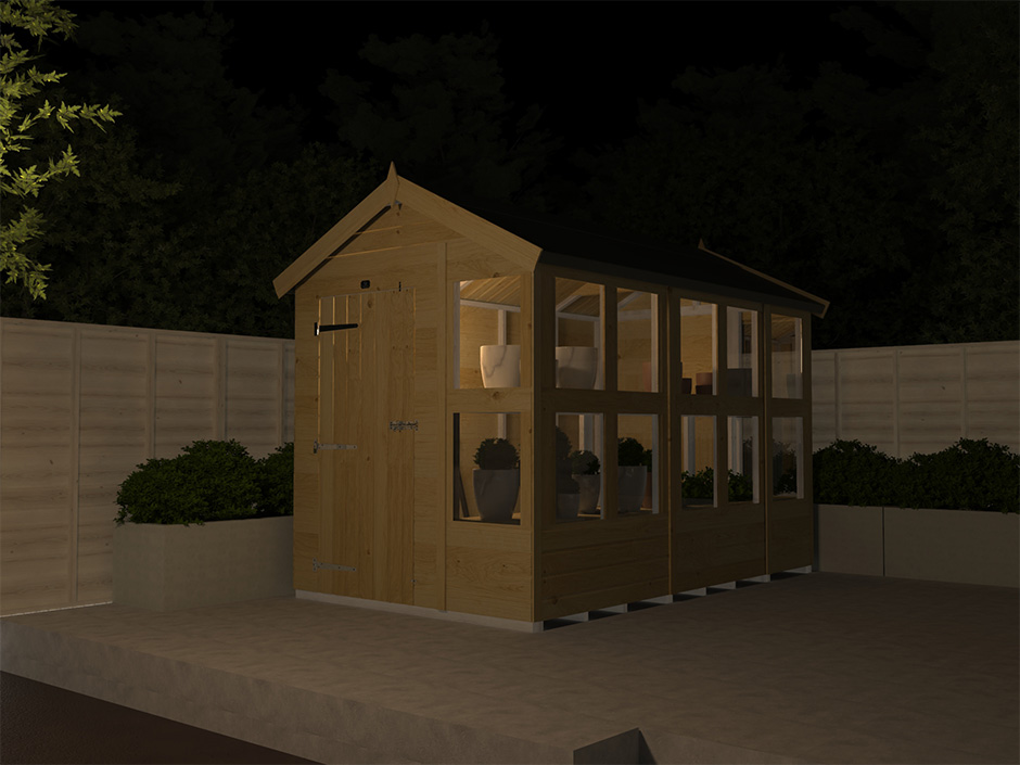 18ft x 6ft Apex Potting Shed