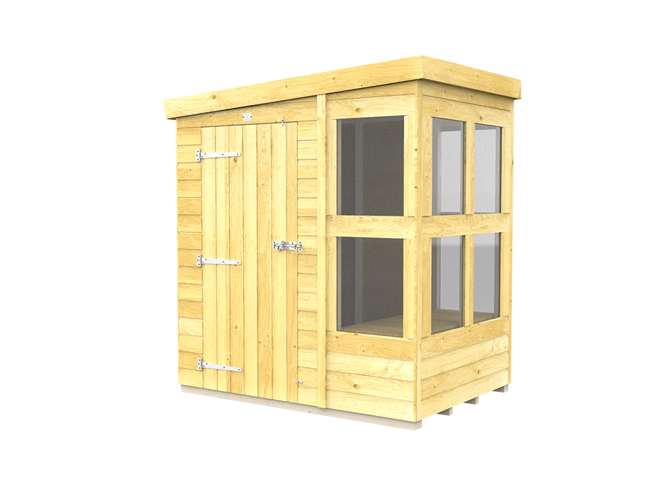 6ft x 4ft Pent Potting Shed