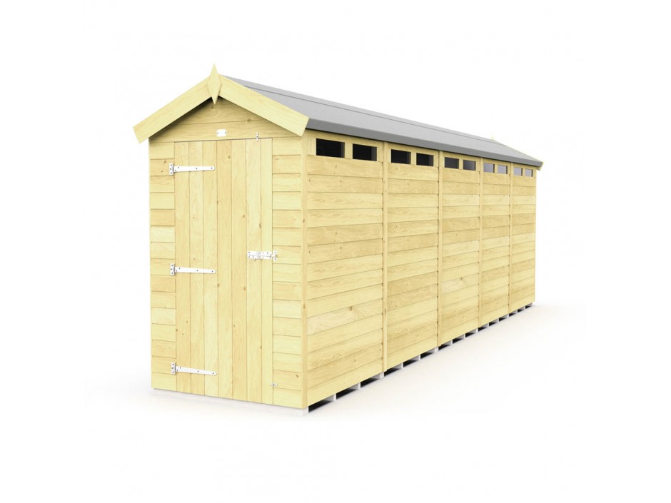 4ft x 20ft Apex Security Shed