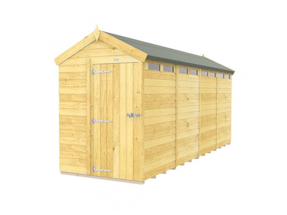 5ft x 16ft Apex Security Shed