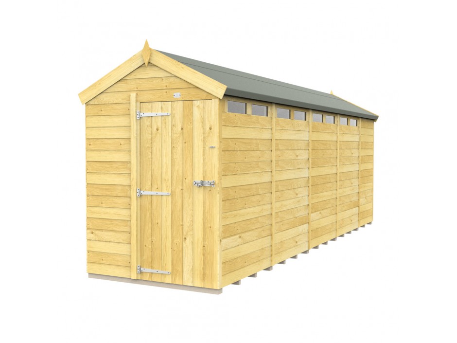 5ft x 19ft Apex Security Shed