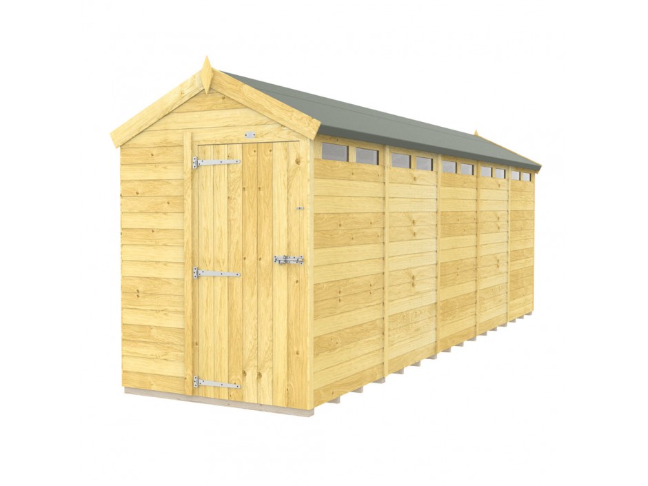 5ft x 20ft Apex Security Shed