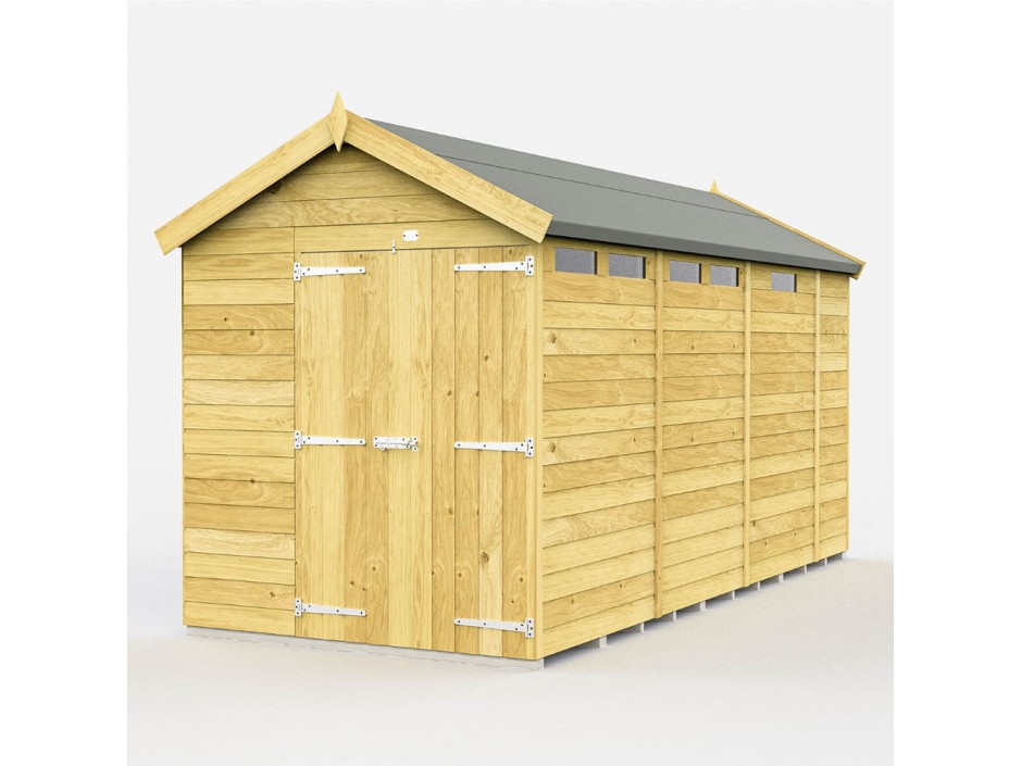 6ft x 13ft Apex Security Shed