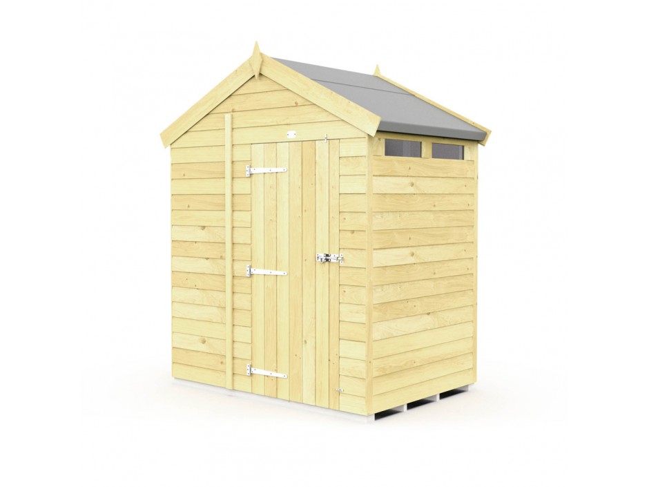 6ft x 4ft Apex Security Shed