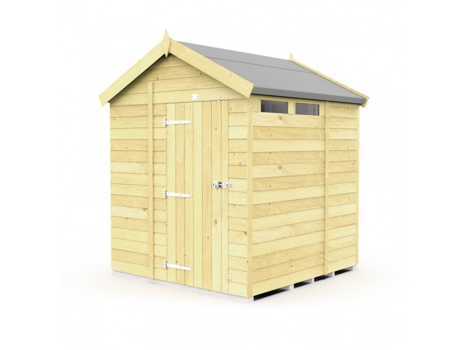 6ft x 7ft Apex Security Shed