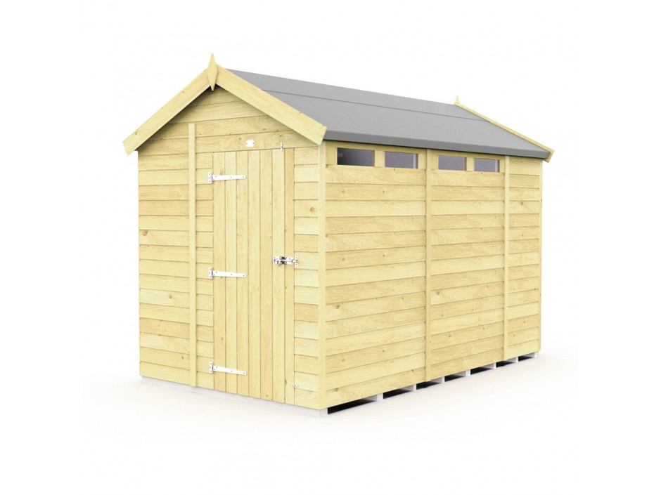 7ft x 10ft Apex Security Shed