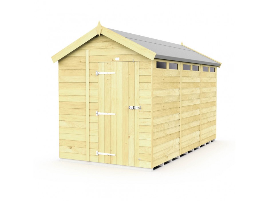 7ft x 12ft Apex Security Shed