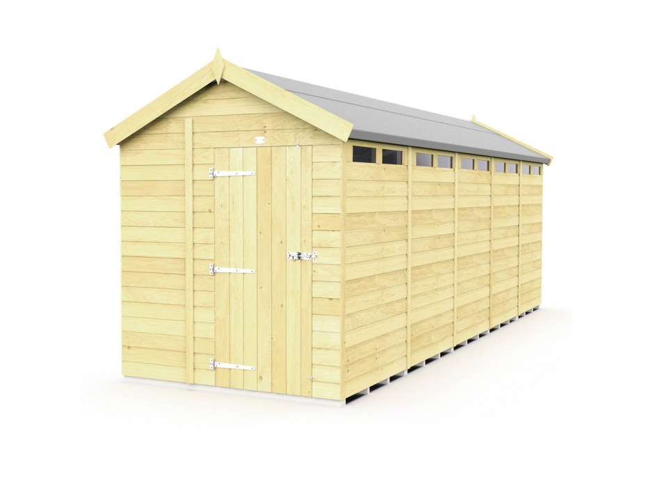7ft x 20ft Apex Security Shed