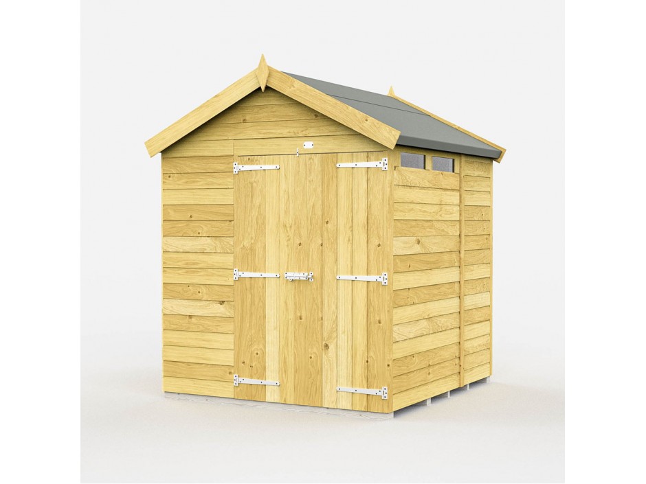 7ft x 7ft Apex Security Shed