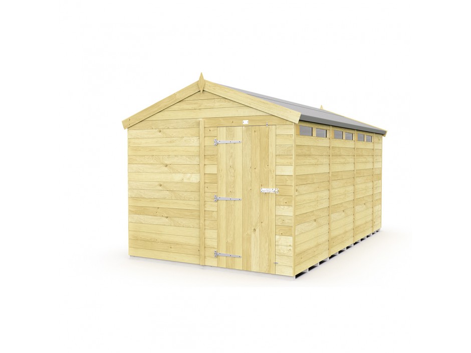 8ft x 15ft Apex Security Shed