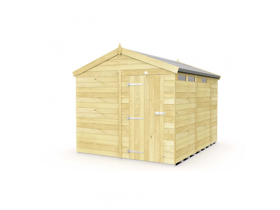 8ft x 9ft Apex Security Shed