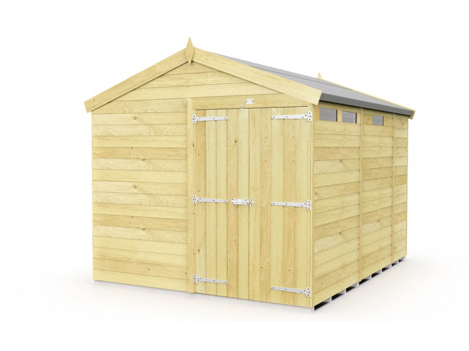 8ft x 9ft Apex Security Shed