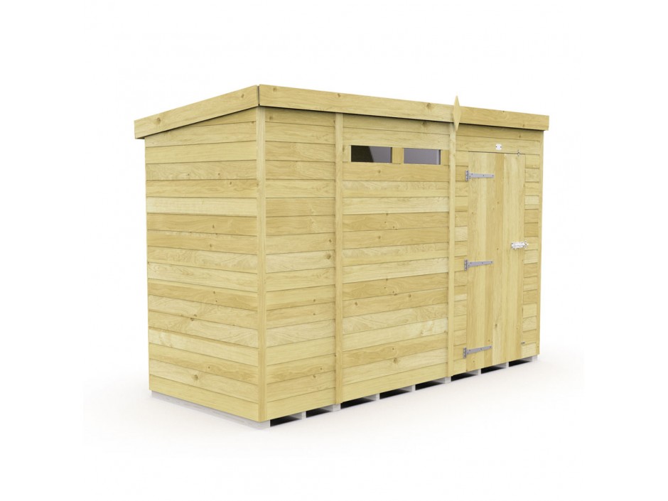 11ft x 4ft Pent Security Shed