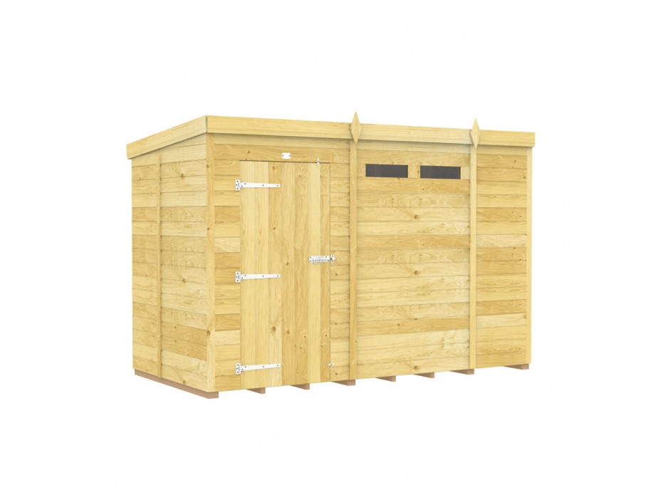 10ft x 5ft Pent Security Shed