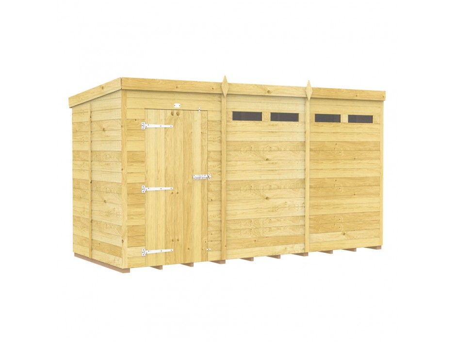 12ft x 5ft Pent Security Shed