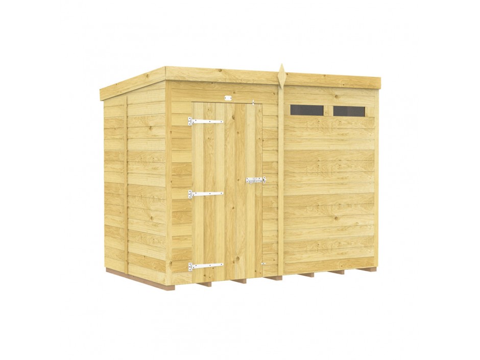 8ft x 5ft Pent Security Shed