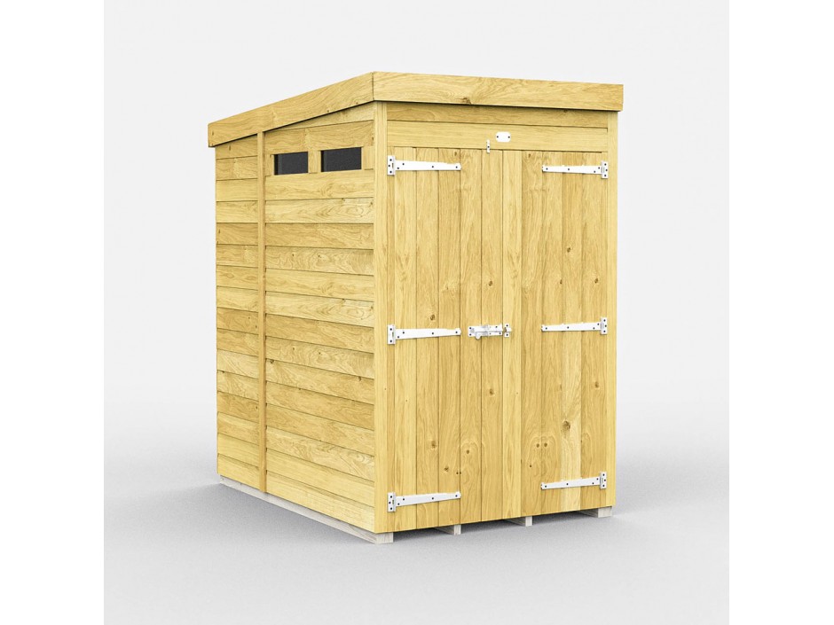 4ft x 6ft Pent Security Shed