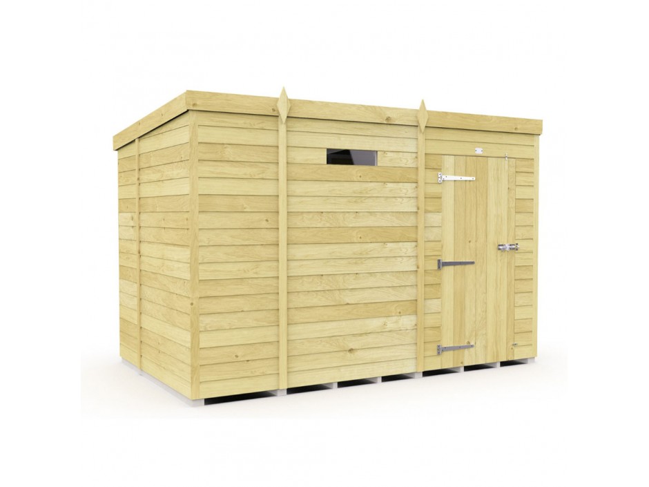 9ft x 6ft Pent Security Shed