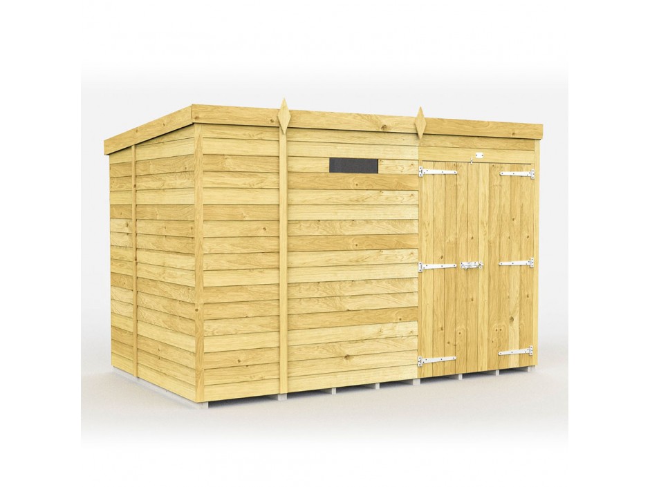 9ft x 6ft Pent Security Shed
