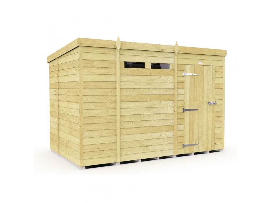 11ft x 7ft Pent Security Shed