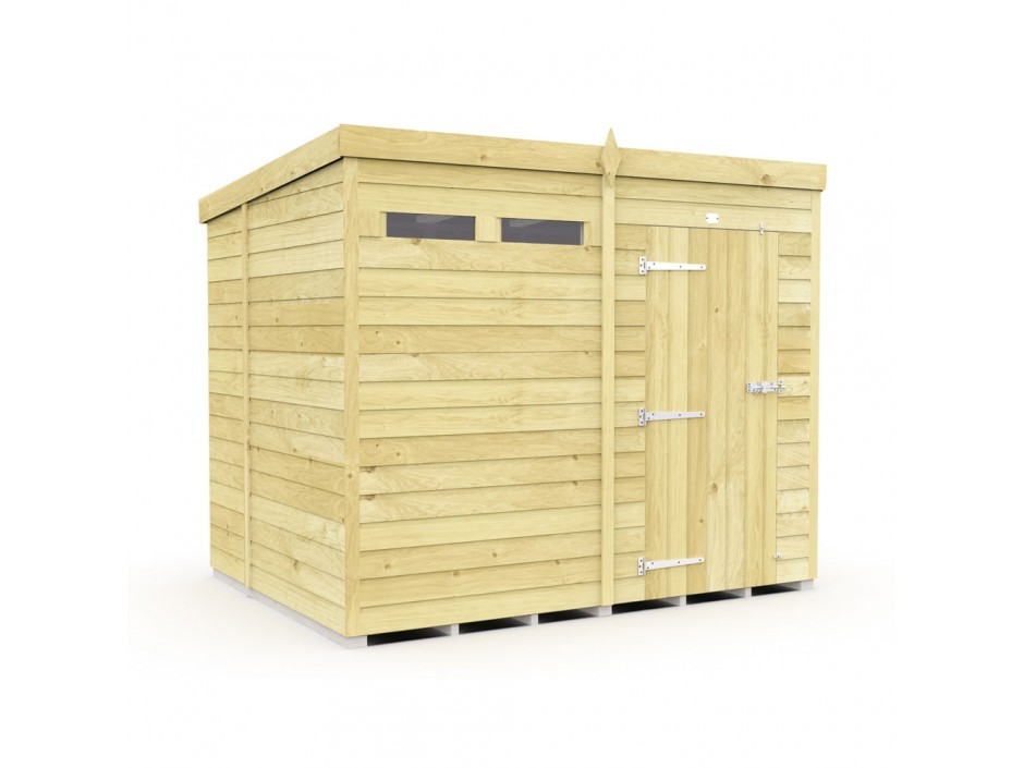8ft x 7ft Pent Security Shed