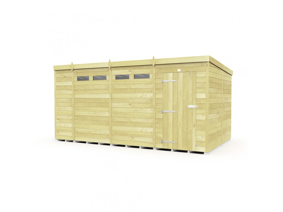 15ft x 8ft Pent Security Shed