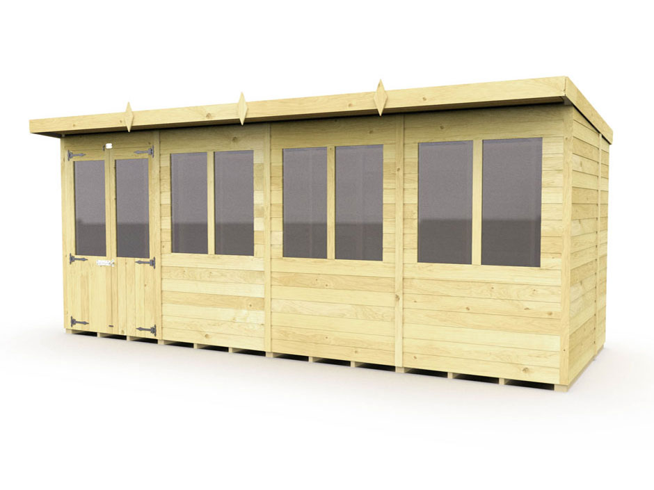 16ft x 6ft Pent Summer House