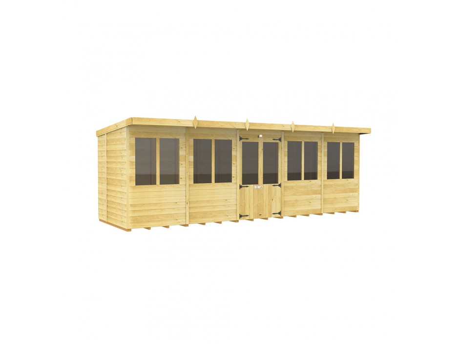 20ft x 5ft Pent Summer House