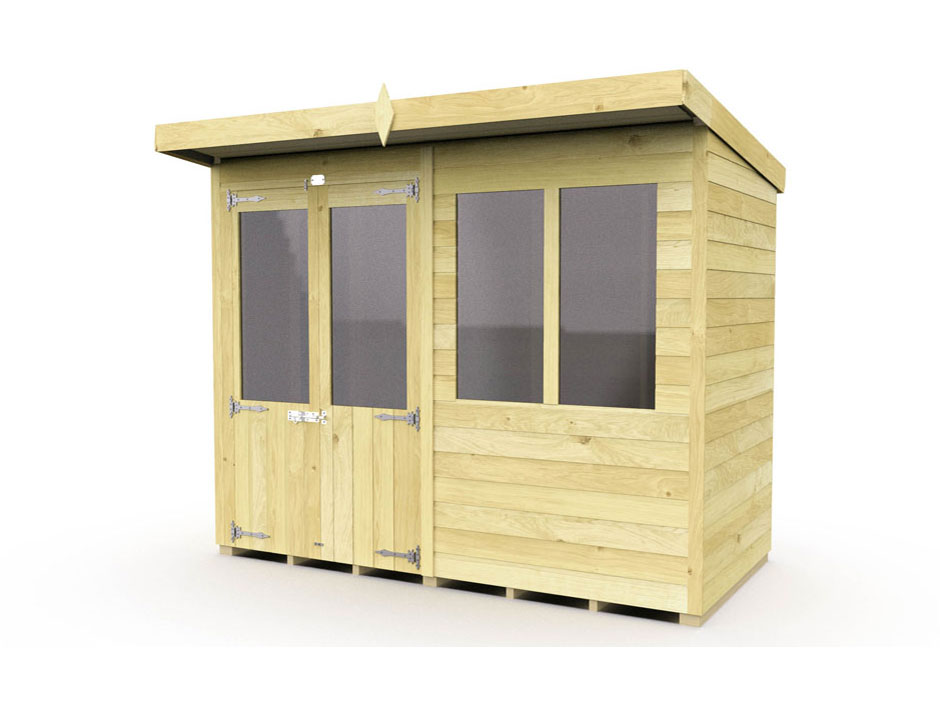 8ft x 4ft Pent Summer House