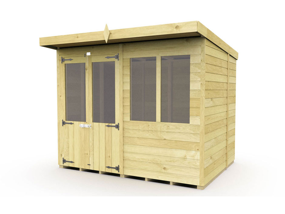 8ft x 6ft Pent Summer House