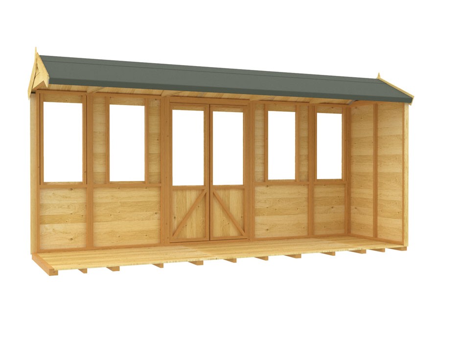 4ft x 14ft Apex Summer House