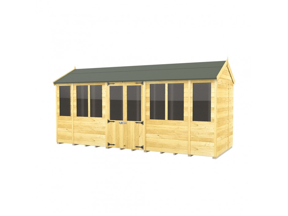 7ft x 16ft Apex Summer House