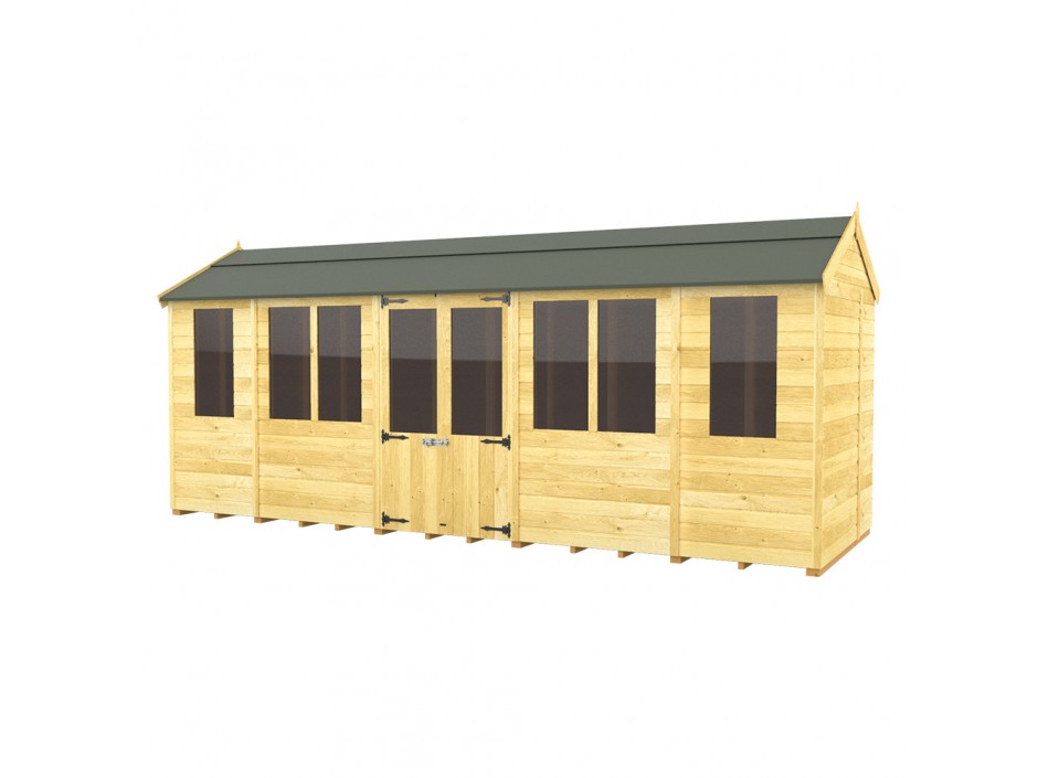 7ft x 18ft Apex Summer House