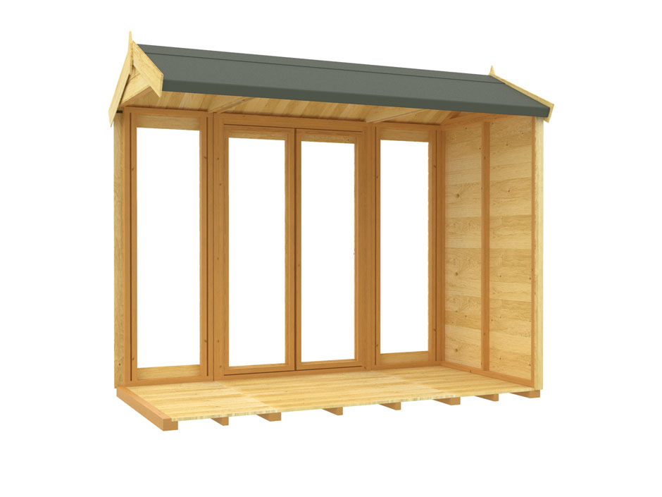 4ft x 8ft Apex Summer House (Full Height Window)