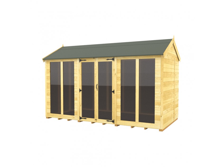 5ft x 12ft Apex Summer House (Full Height Window)