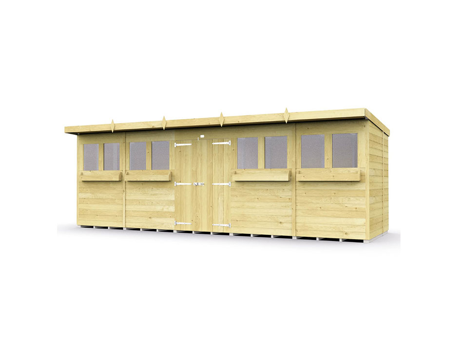 20ft x 6ft Pent Summer Shed